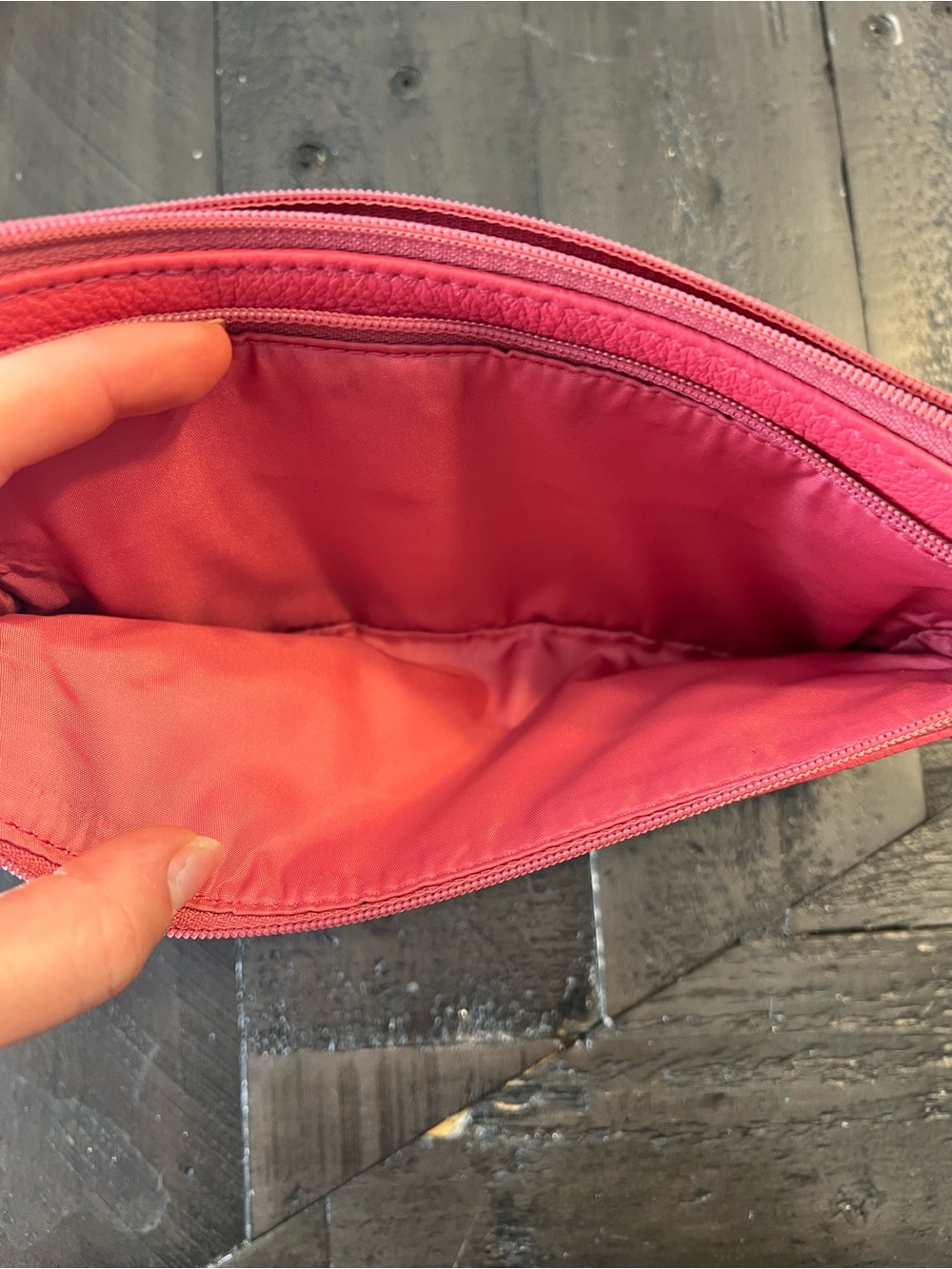Coach Pink Pebbled Leather Wallet - Picture 4 of 6